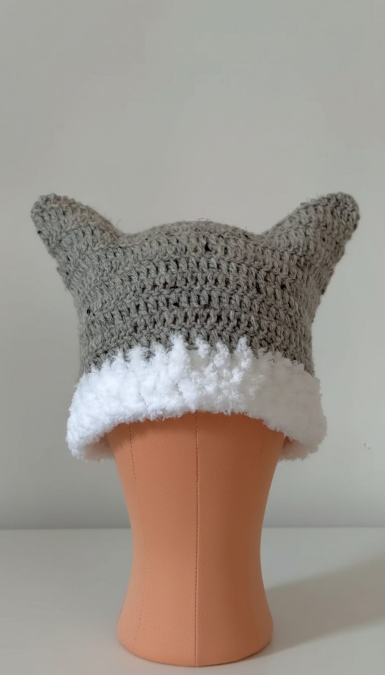 Super Crochet Cat Hat Pattern 9