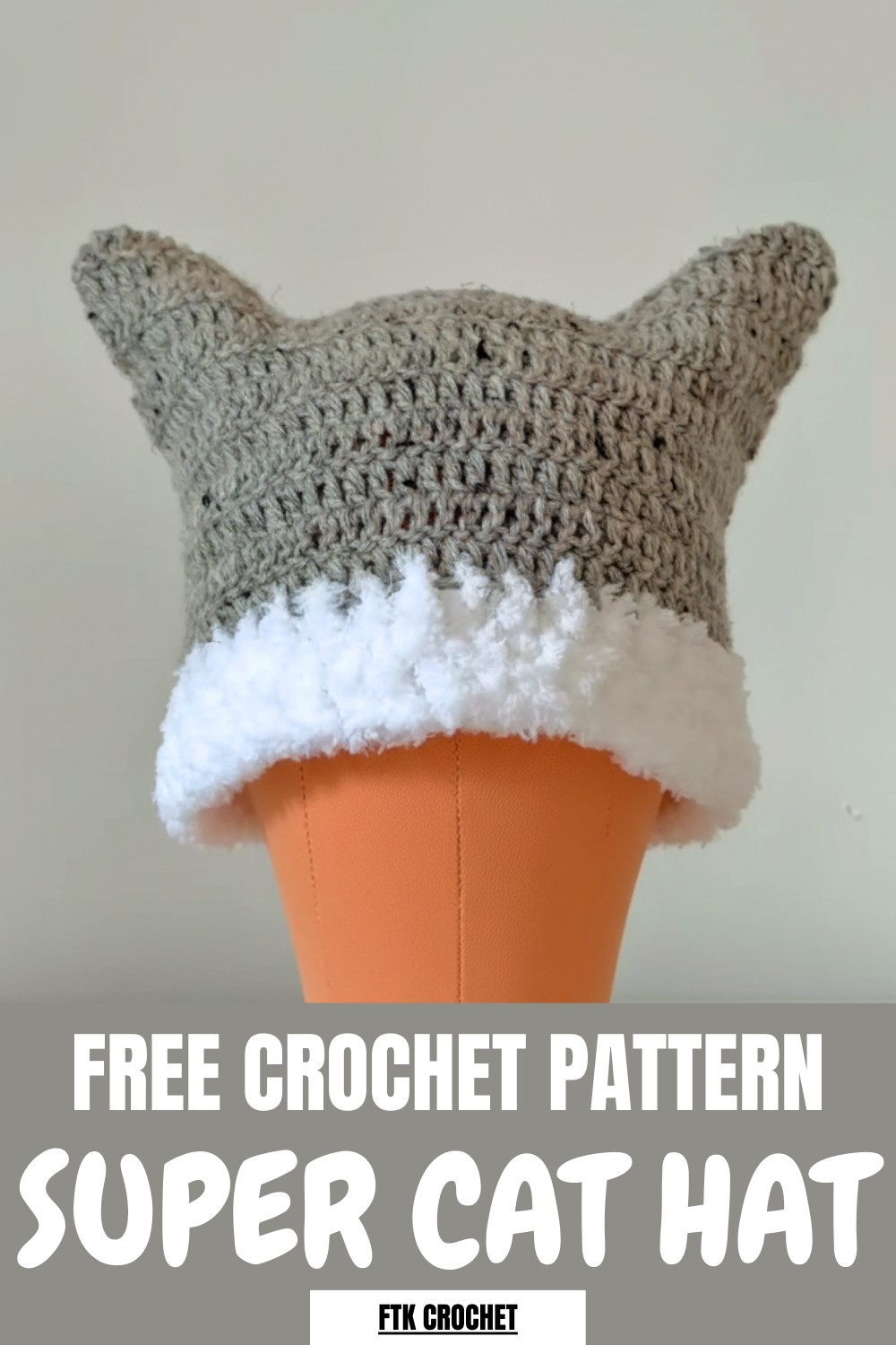Super Crochet Cat Hat Pattern