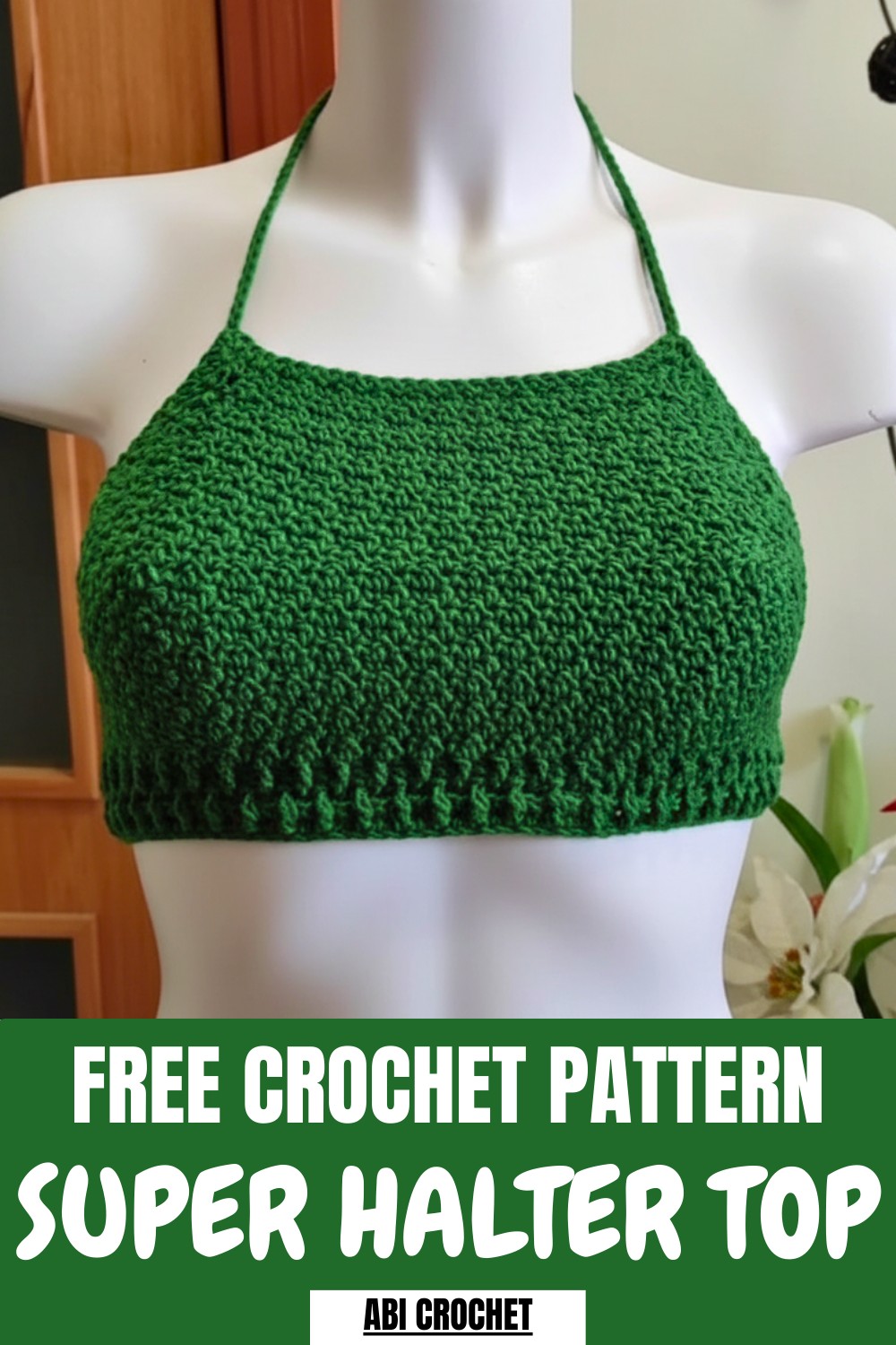 Super Crochet Halter Top Pattern