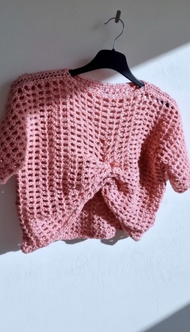 Super Crochet Mesh Top Pattern 10
