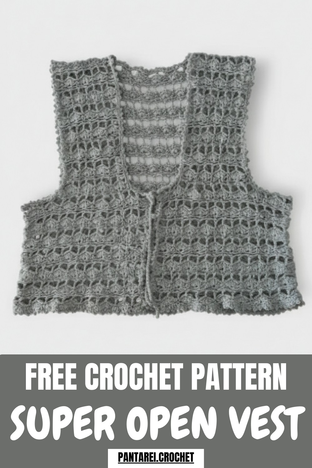 Super Crochet Open Vest Pattern