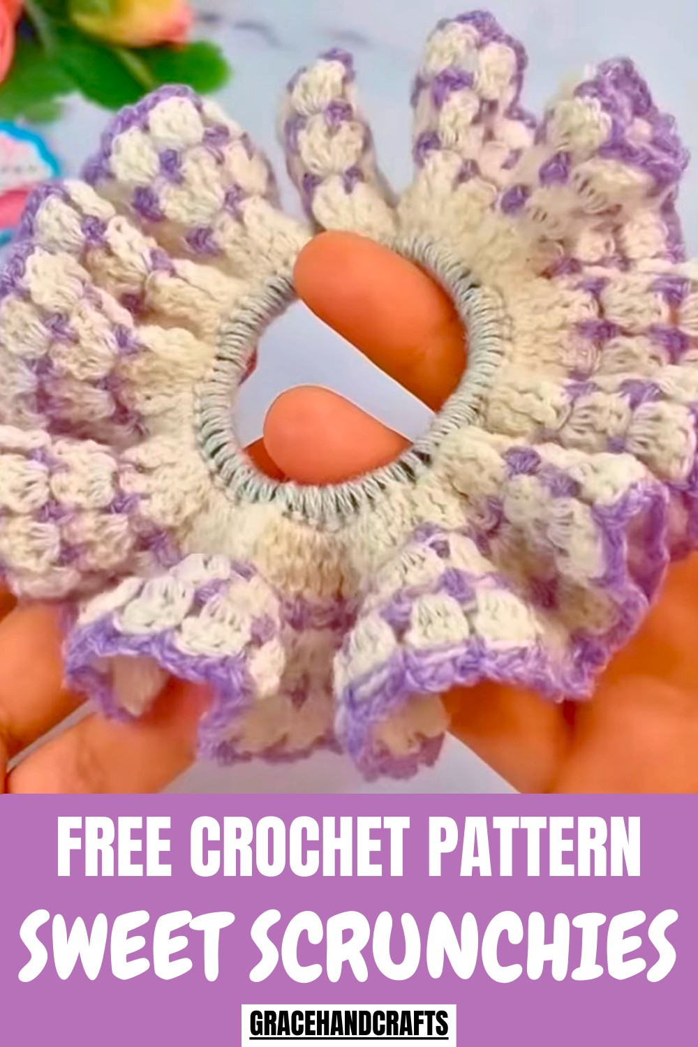 Sweet Crochet Scrunchies Pattern
