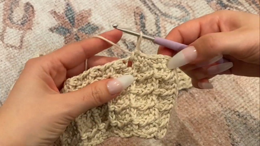 Crochet Waffle Bucket Hat