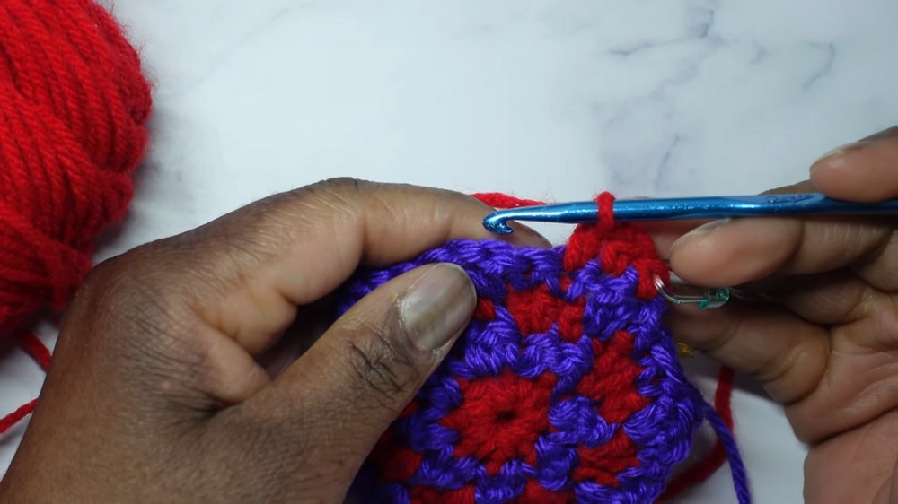 Crochet Houndstooth Beanie