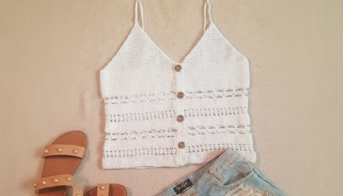 Trendy Crochet Strap Blouse Pattern 8