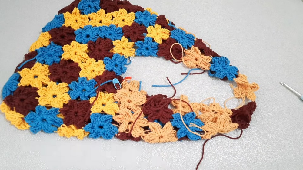 Crochet Flower Motifs Bag