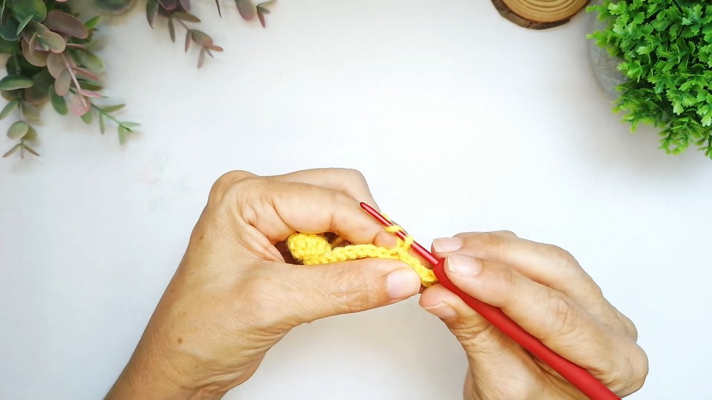 Crochet Sunflower In A Pot