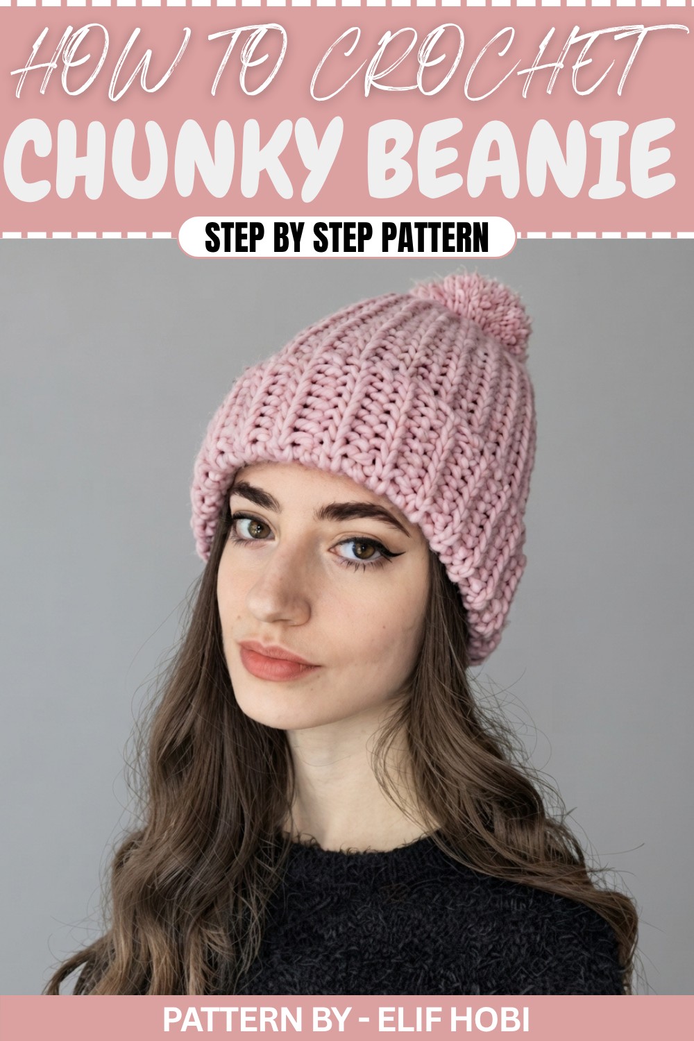 Warm Crochet Chunky Beanie Pattern That Works Up Quickly (1)