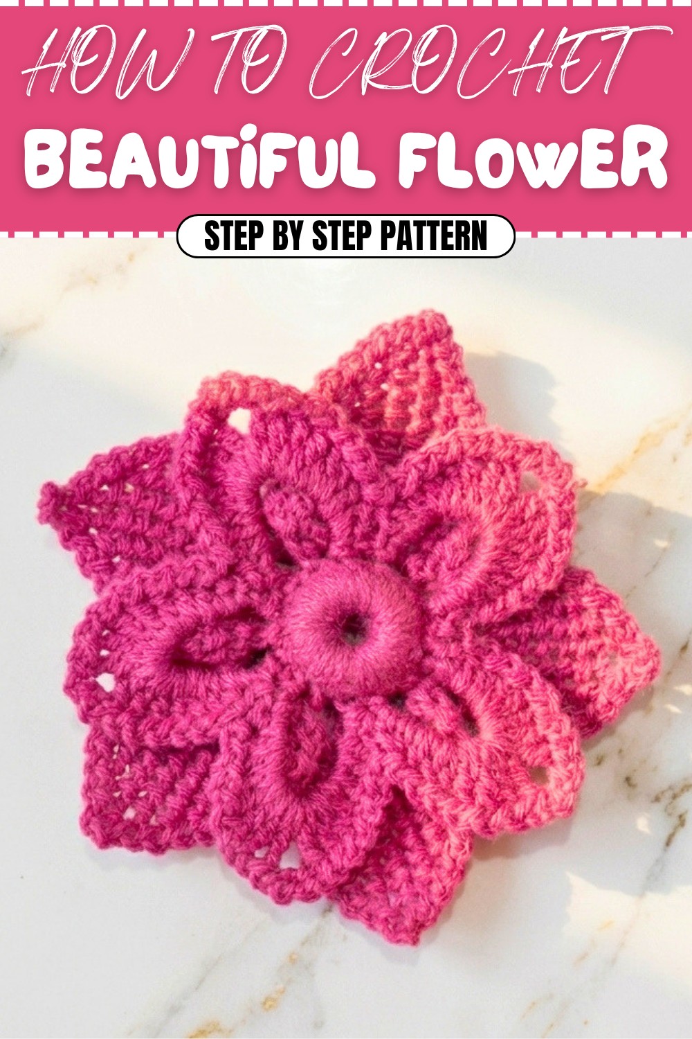 Beautiful Crochet Flower Pattern (1)