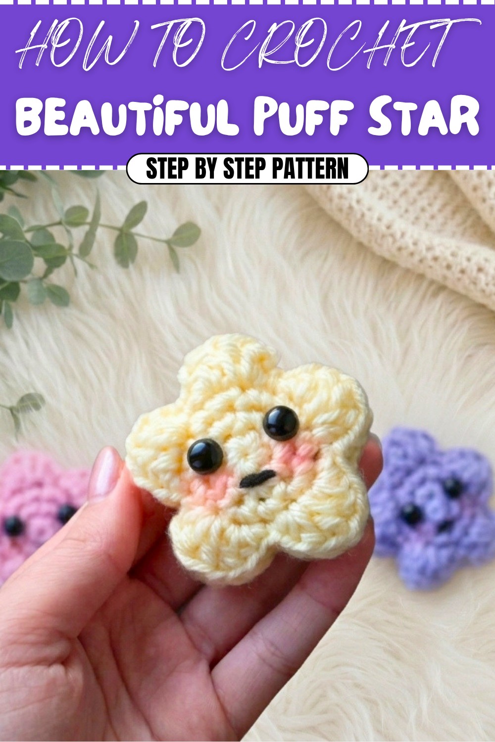 Beautiful Crochet Puff Star Pattern (1)