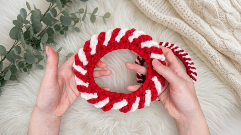 Crochet Christmas Pet Collar Pattern 7