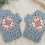 Crochet Fingerless Mittens Pattern 6