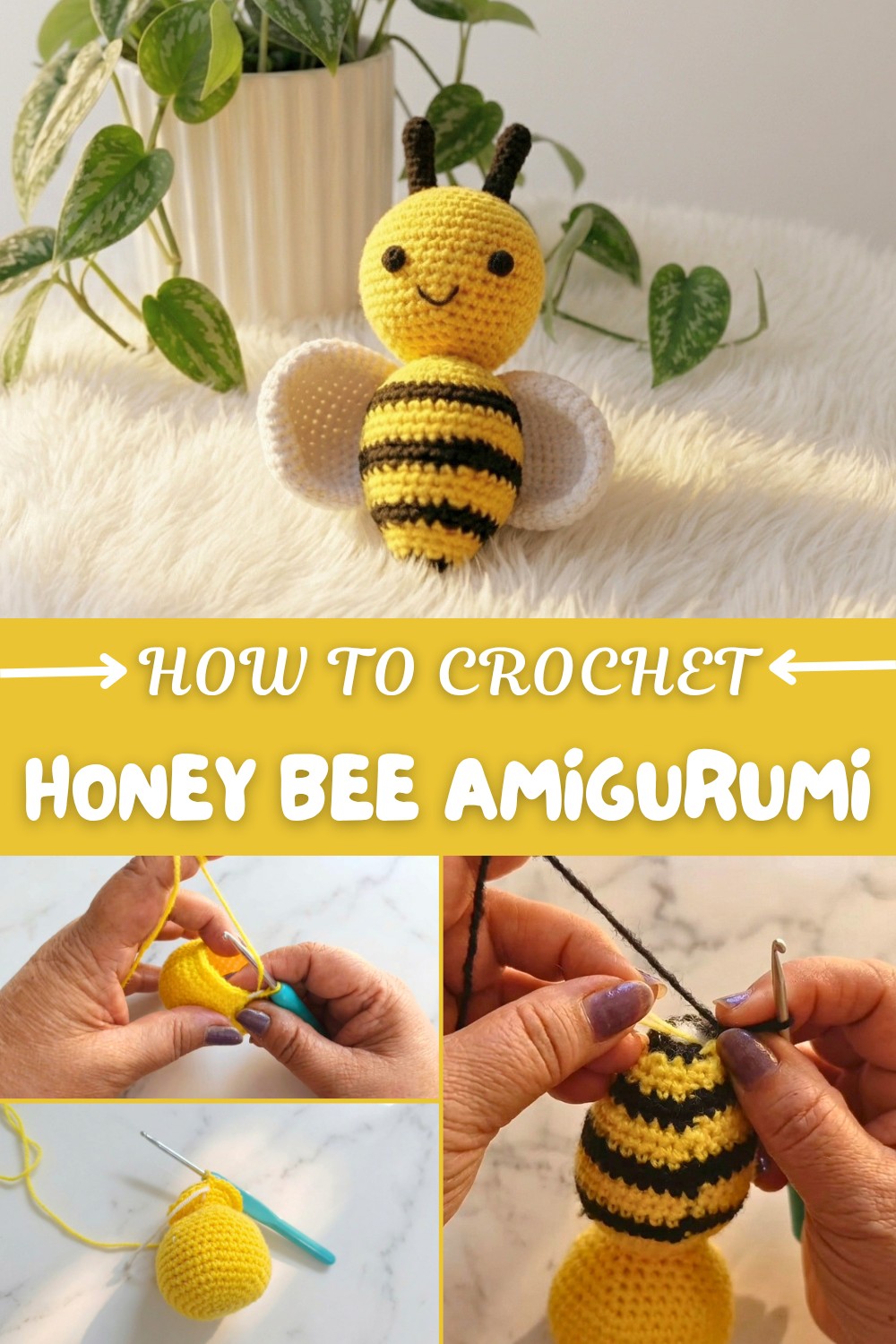 Crochet Honey Bee Amigurumi Pattern
