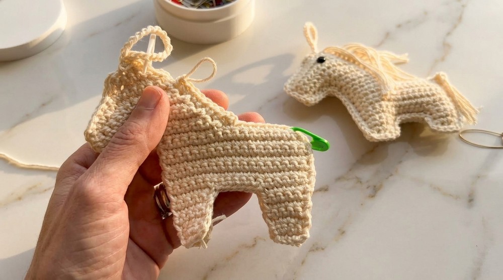 Crochet Horse Keychain Amigurumi Pattern 5