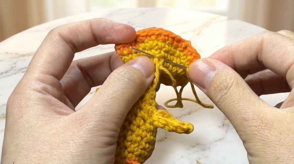 Crochet Little Duck Amigurumi Pattern 5