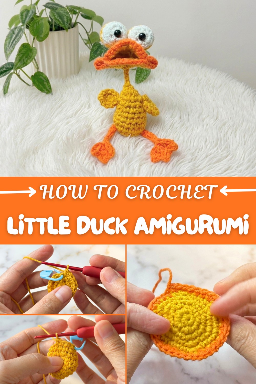 Crochet Little Duck Amigurumi Pattern
