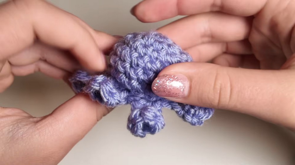 Crochet Mini Octopus Keychain Pattern 5