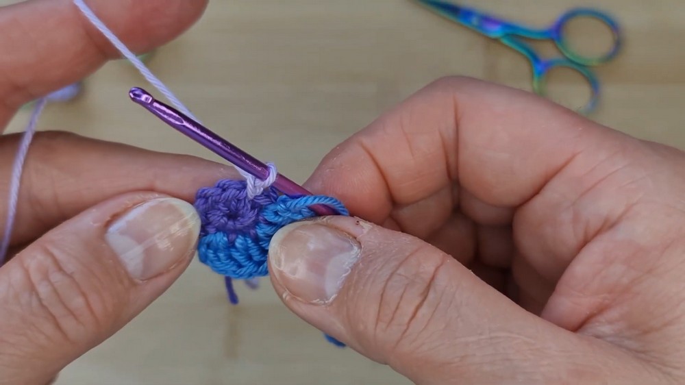Crochet Miniature Pansy Flower Pattern 2