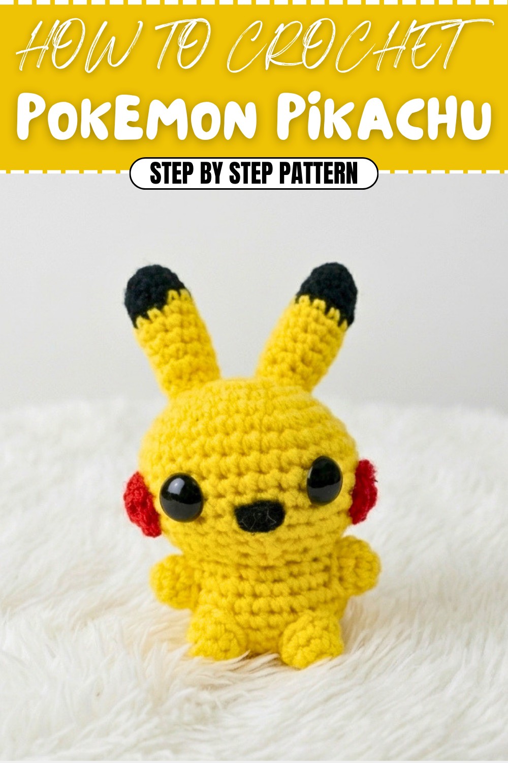Crochet Pokemon Pikachu Amigurumi Pattern (1)