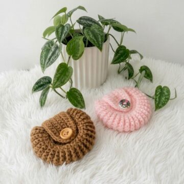 Crochet Shell Mini Coin Purse Pattern 6