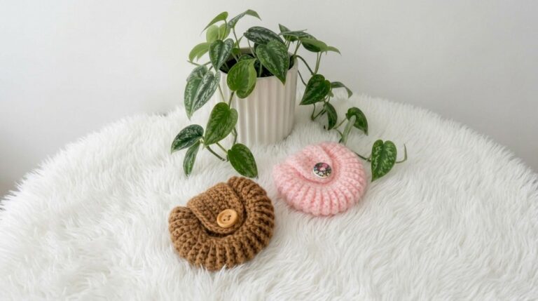 Crochet Shell Mini Coin Purse Pattern 6