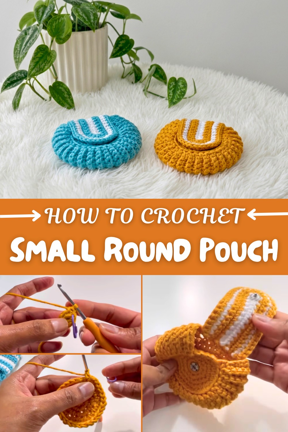 Crochet Small Round Pouch Pattern