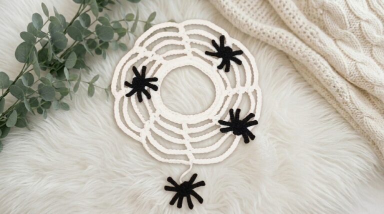 Crochet Spider Web Collar Pattern 7