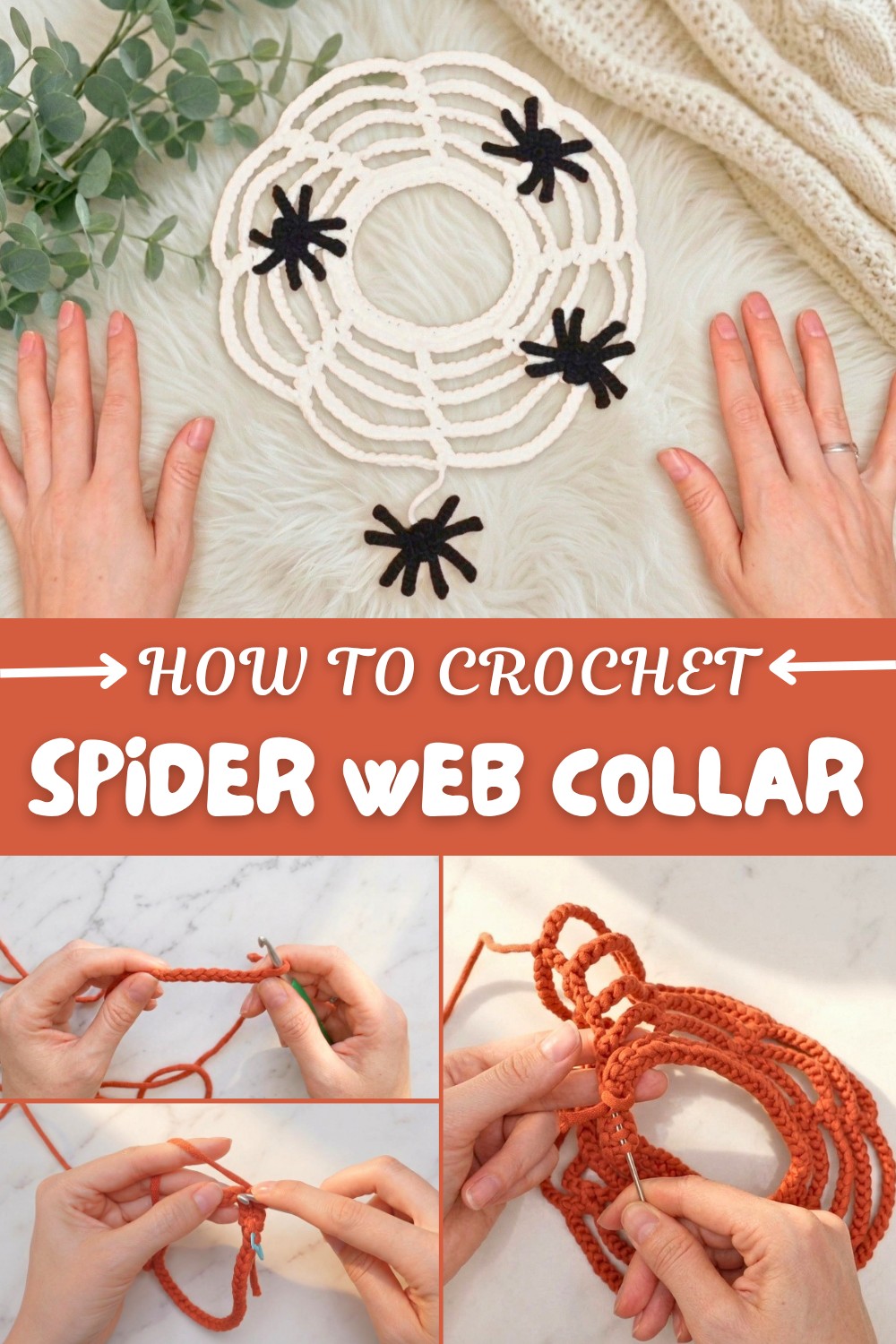 Crochet Spider Web Collar Pattern
