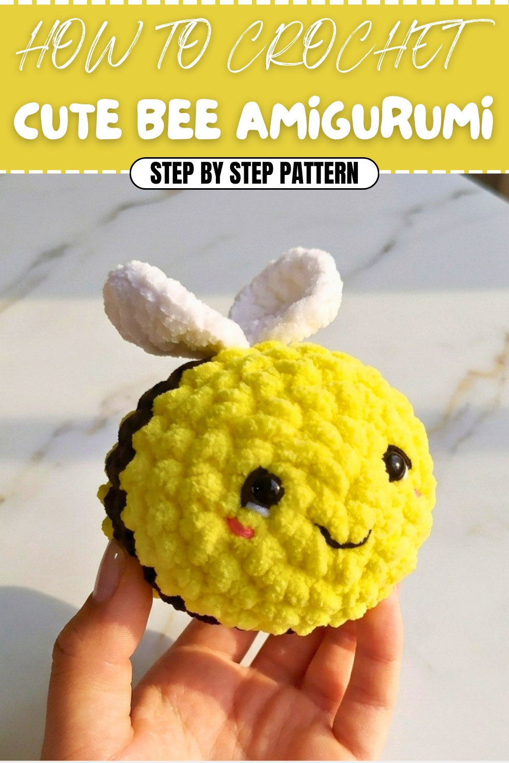 Cute Crochet Bee Amigurumi Pattern (1)