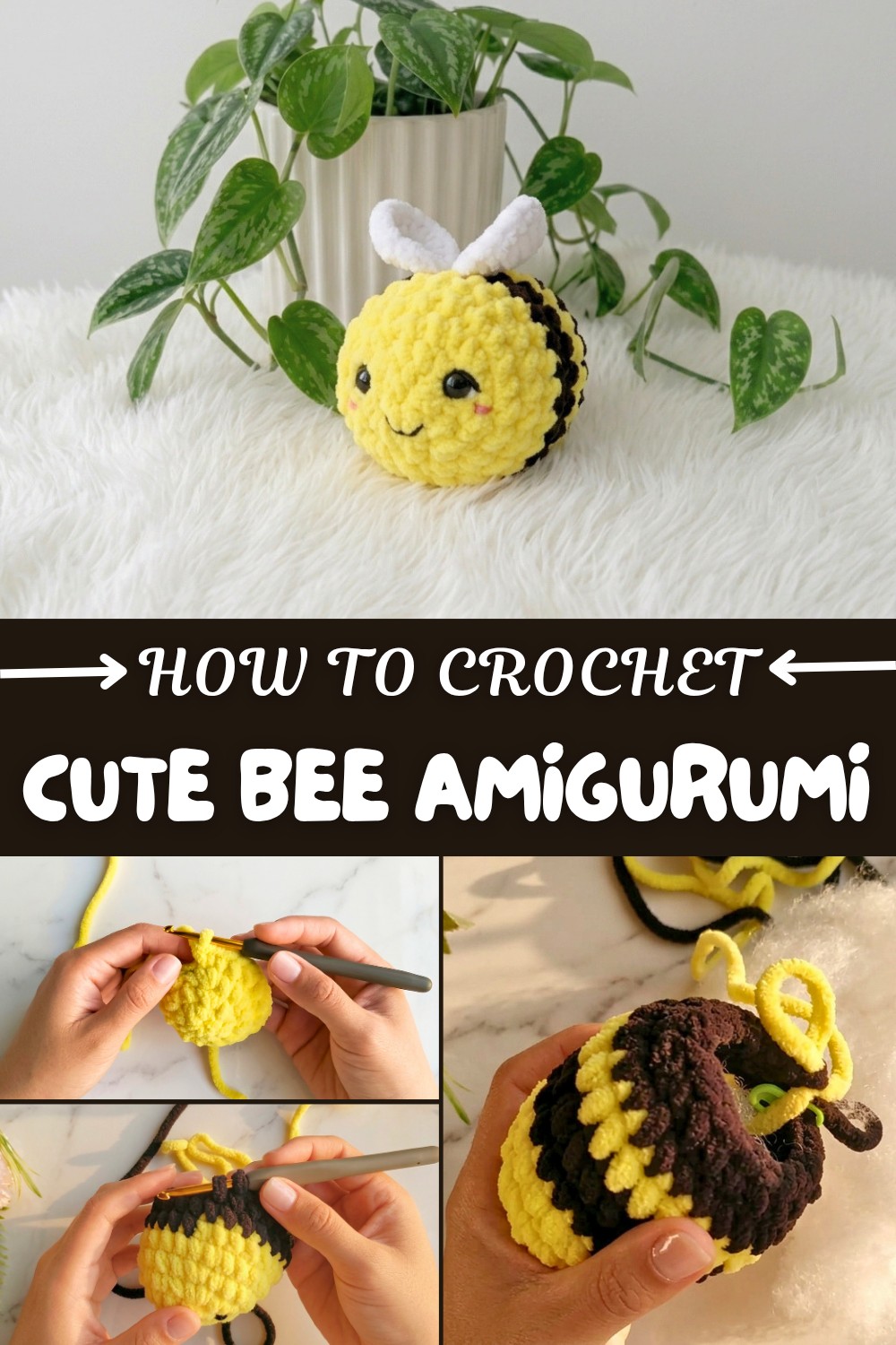 Cute Crochet Bee Amigurumi Pattern