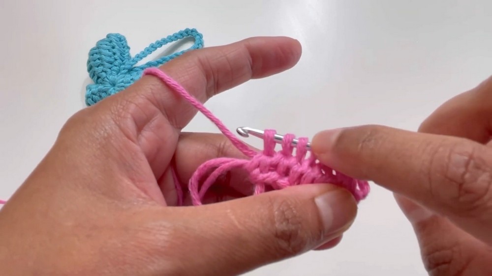 Cute Crochet Butterfly Keychain Pattern 2