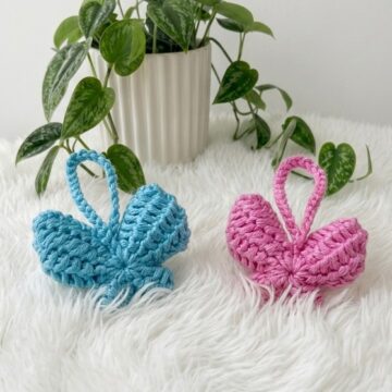 Cute Crochet Butterfly Keychain Pattern 6