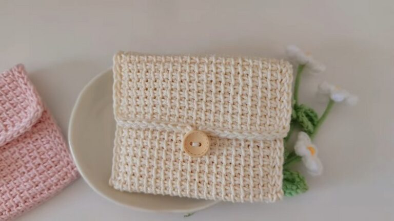 Cute Crochet Card Holder Pattern 6