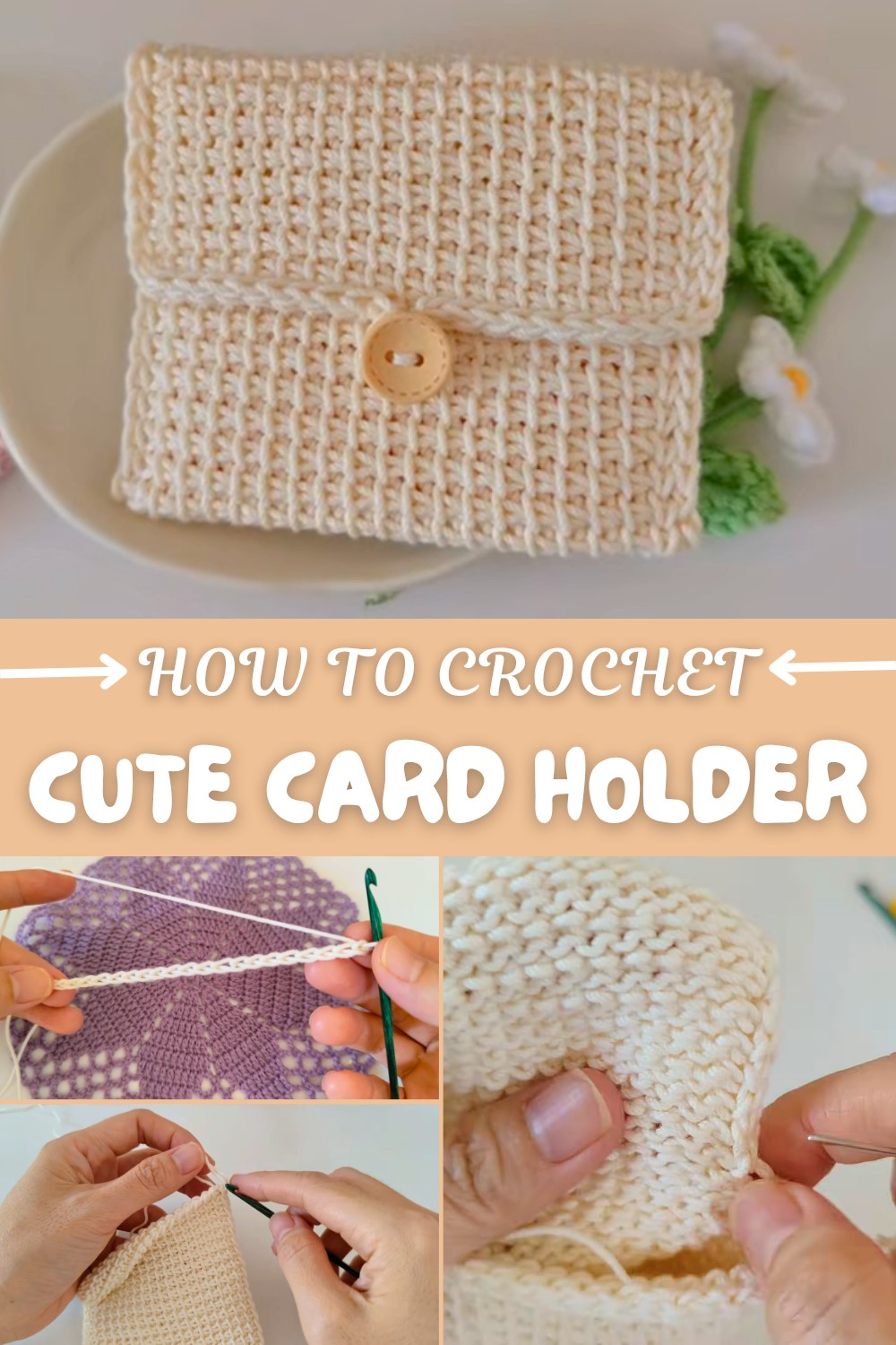 Cute Crochet Card Holder Pattern