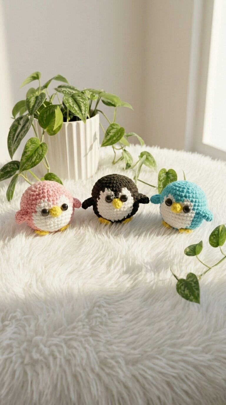 Cute Crochet Penguin Amigurumi Pattern 7