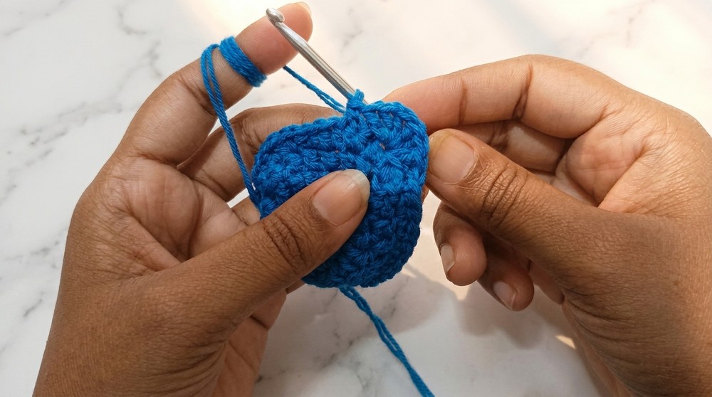 Easy Crochet Cap Hair Tie Pattern 2