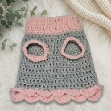 Easy Crochet Kitten Sweater Pattern 6