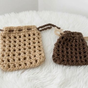Easy Crochet Mesh Pouch Pattern 5