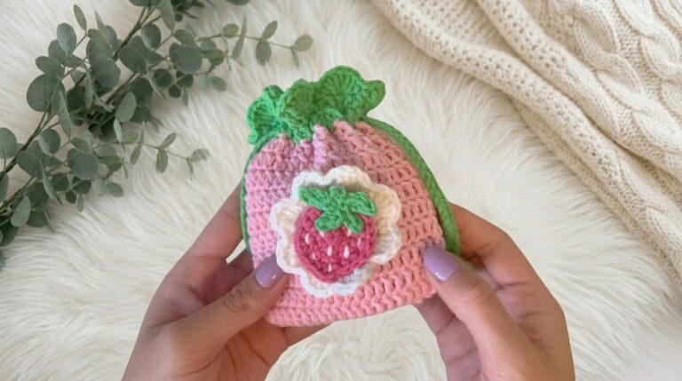 Easy Crochet Strawberry Bag Pattern 7