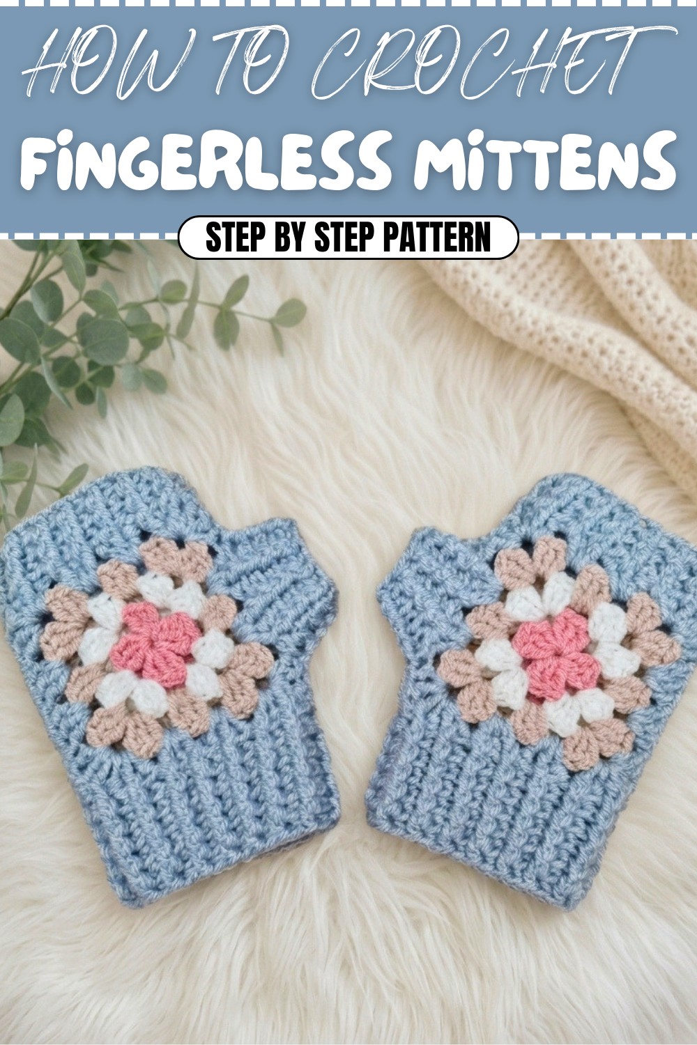 Free Crochet Fingerless Mittens Pattern