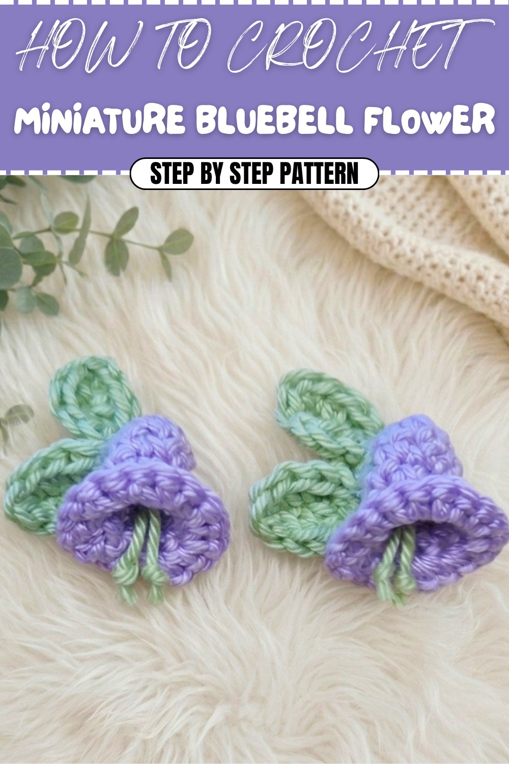 Free Crochet Miniature Bluebell Flower Pattern