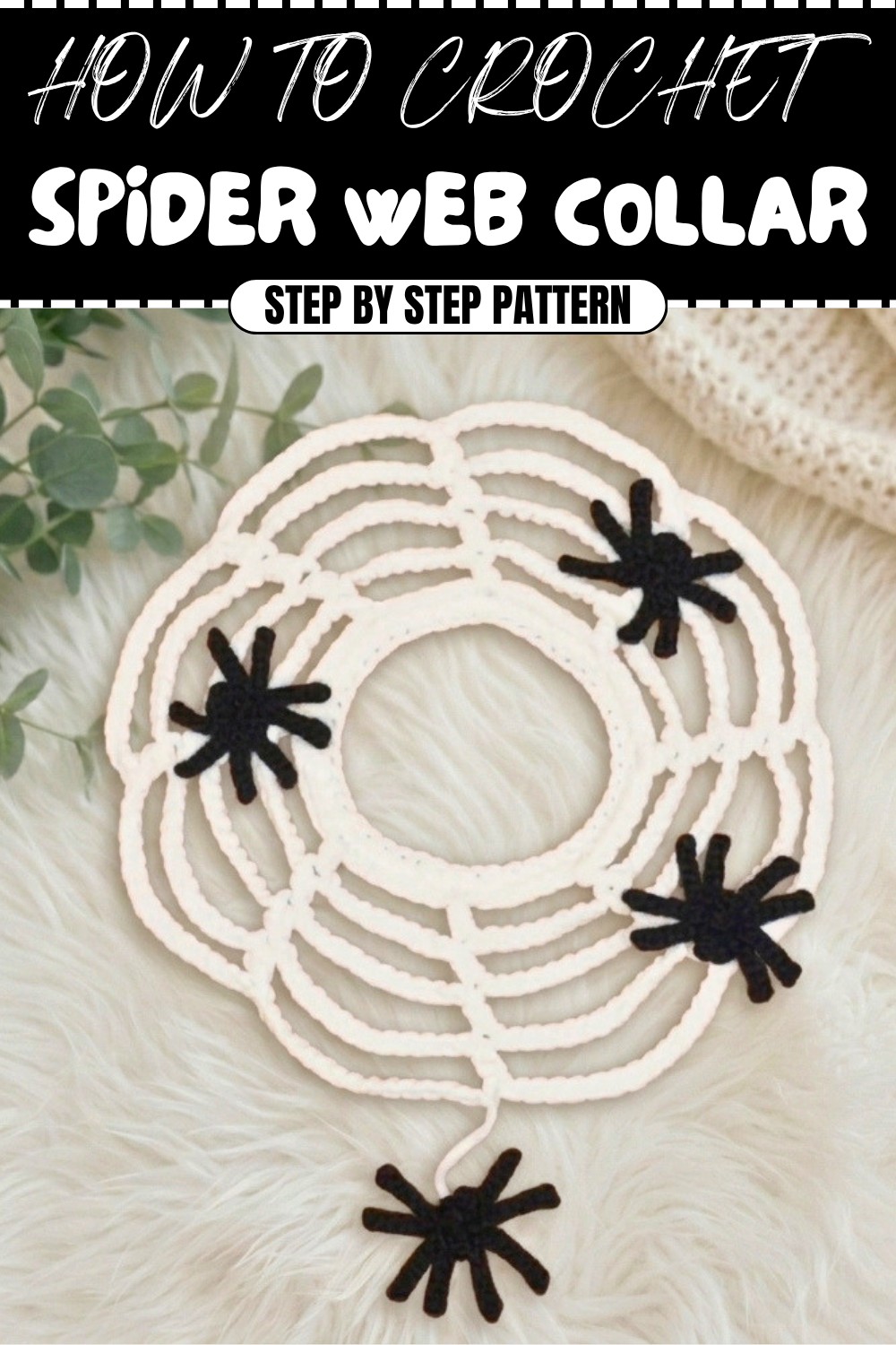 Free Crochet Spider Web Collar Pattern