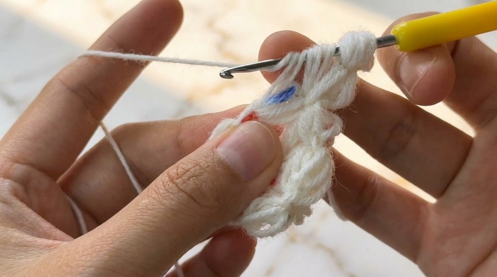 Jasmine Stitch Crochet Coaster Pattern 3