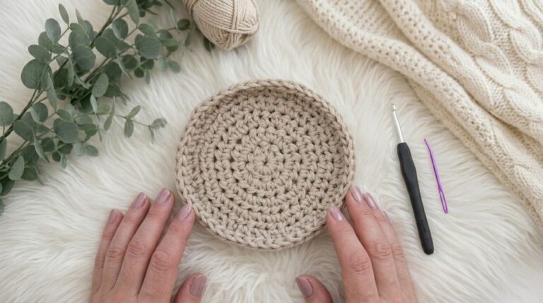 Quick Crochet Basket Tray Pattern 6
