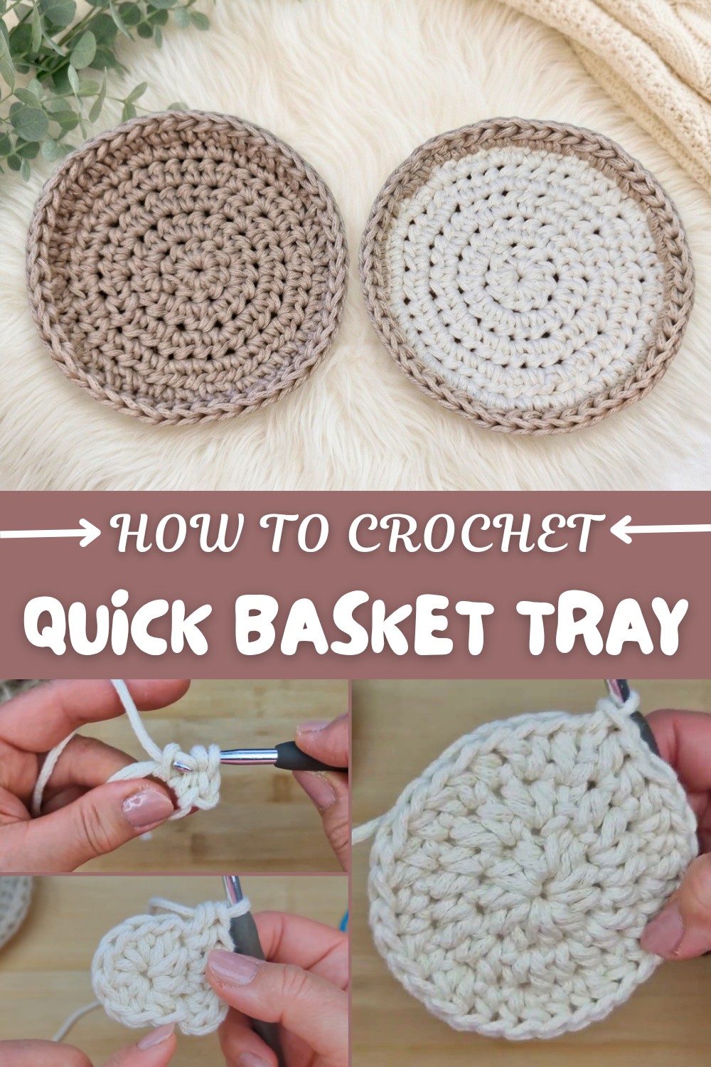 Quick Crochet Basket Tray Pattern