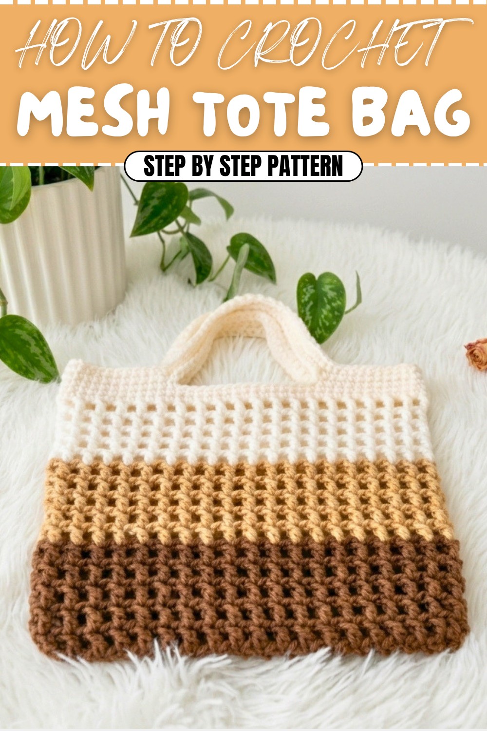 Quick Crochet Mesh Tote Bag Pattern (1)