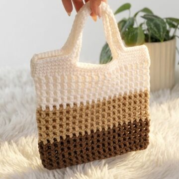 Quick Crochet Mesh Tote Bag Pattern 6