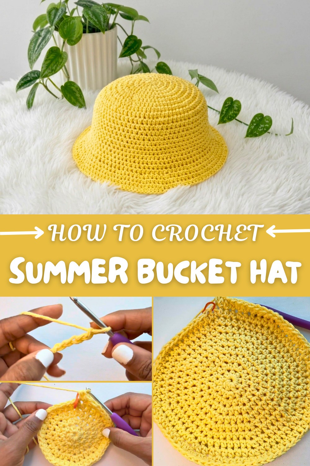 Summer Crochet Bucket Hat Pattern