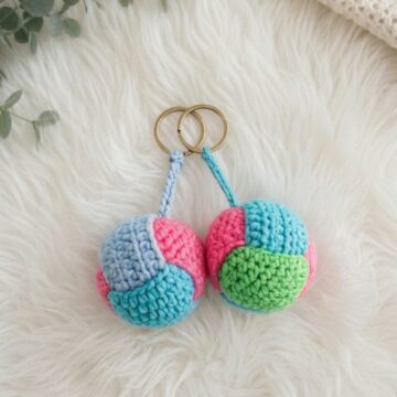 Amazing Crochet Ball Keychain Pattern 6