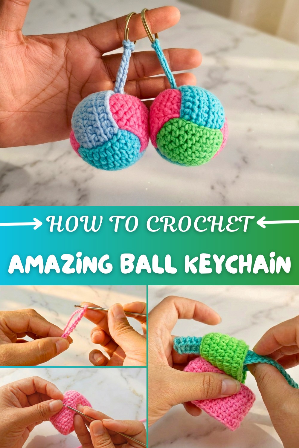 Amazing Crochet Ball Keychain Pattern